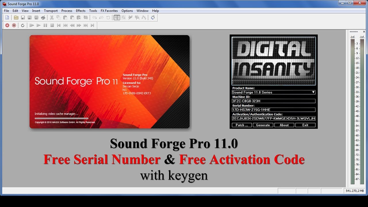 sound forge 7 keygen download for free